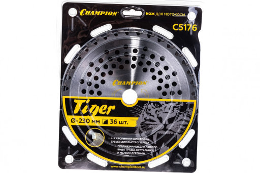 Нож с зубцами из твердого сплава Champion Tiger 36/230/25,4 (SRM-2305SI,SRM-2655SI)