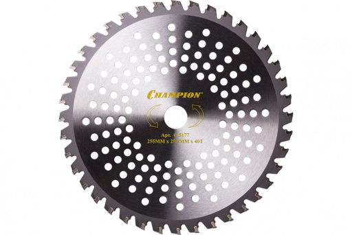 Нож с зубцами из твердого сплава Champion Tiger 40/255/25,4  (SRM-330ES/SRM-350ES,4605)