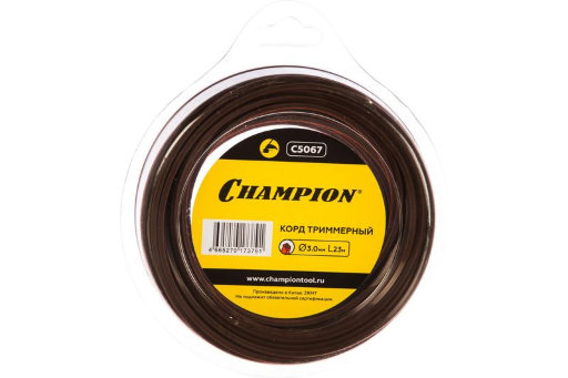 Корд трим.CHAMPION Nylplus Square 3.0мм* 23м (квадрат)