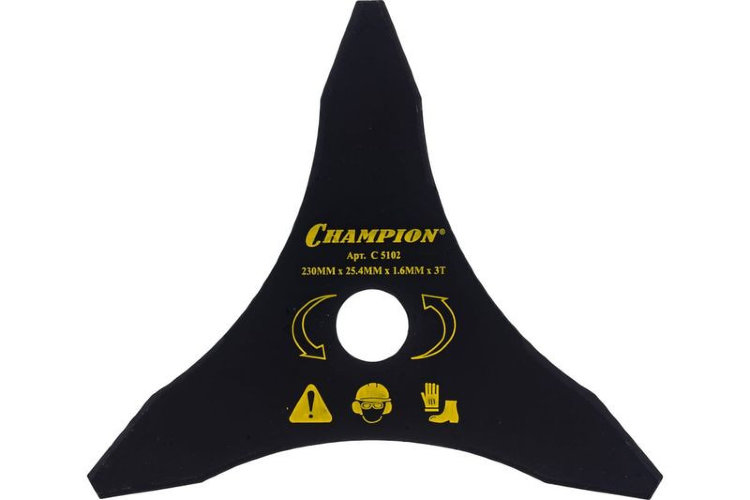 Нож для жесткой травы Champion 3/230/25,4 (тип В) (125R,235R,FS55,80,85,100,120,FR85,350,450)